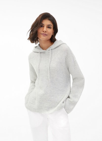 Oversized Fit Knitwear Oversized - Hoodie l.grey mel.