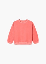 Coupe Regular Fit Sweat-shirts Sweat-shirt en velours pink coral