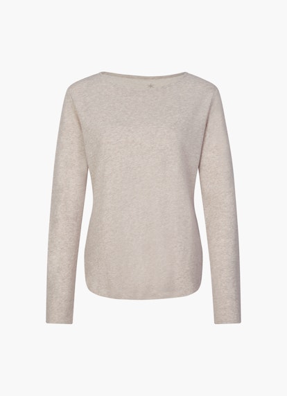 Slim Fit Sweatshirts Cashmix - Sweater sand