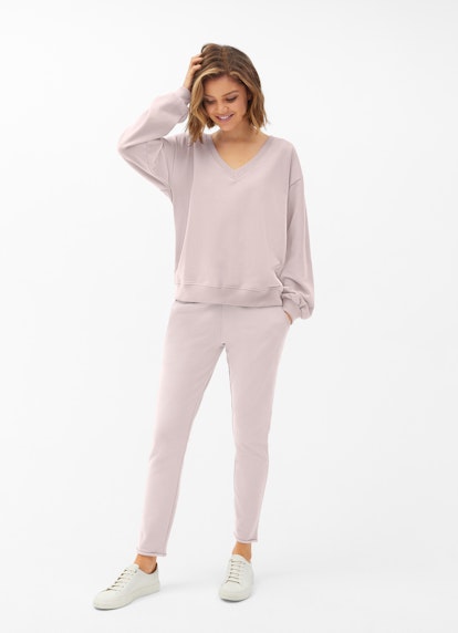 Casual Fit  Sweater with Puffy Sleeves woodrose