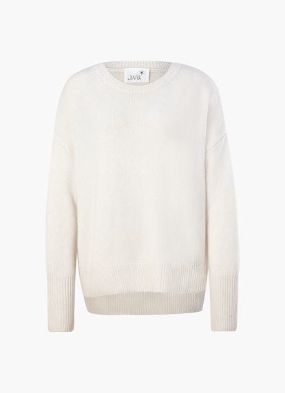 Oversized Fit Knitwear Pure Cashmere Sweater eggshell