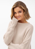 Coupe oversize Maille Pull-over en cachemire light walnut