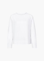 Regular Fit  Frottee - Sweater white