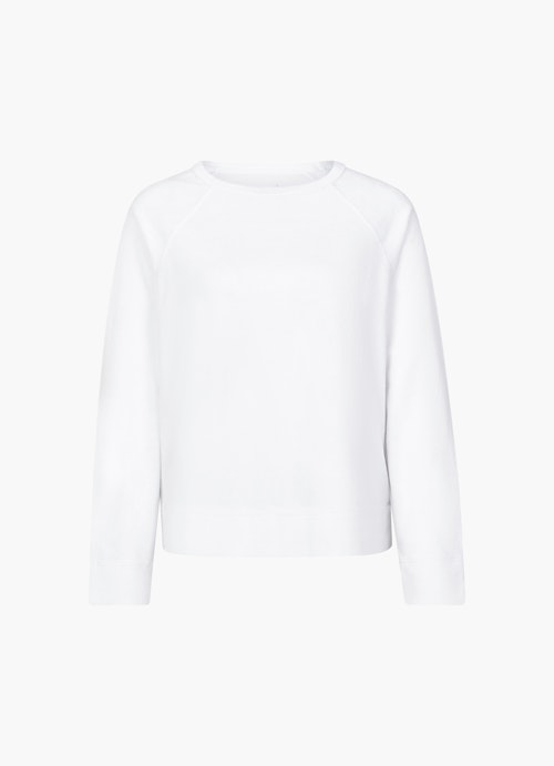 Regular Fit  Frottee - Sweater white
