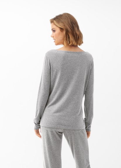 Regular Fit Nightwear Modal Jersey - Longsleeve ash grey mel.