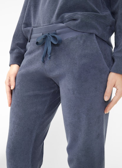 Regular Fit Pants Terrycloth - Sweatpants midnight blue