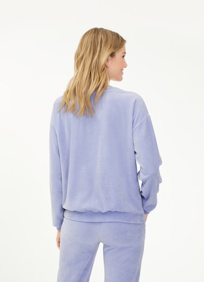 Regular Fit Sweatshirts Velvet - Sweater chalk violet