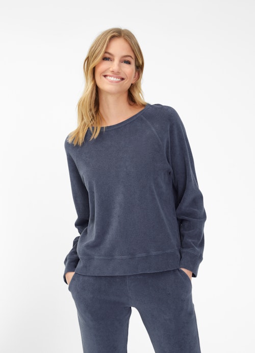 Regular Fit Sweatshirts Terrycloth - Sweater midnight blue