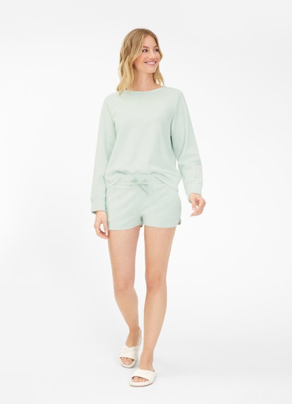 Coupe Regular Fit Sweat-shirts Pull-over en tissu éponge water lily