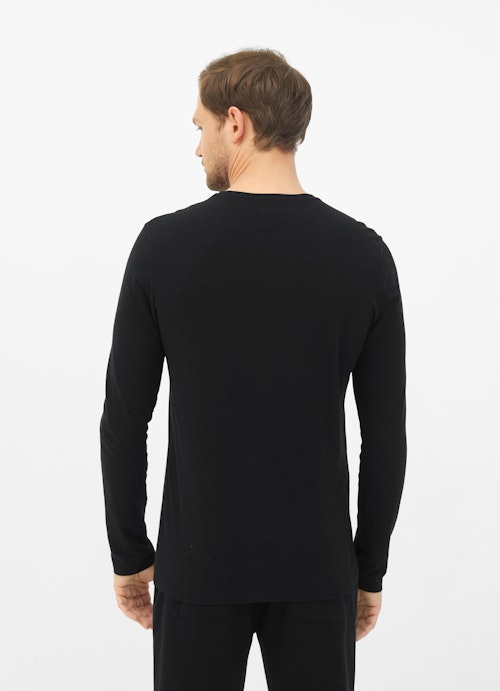 Regular Fit Longsleeves Longsleeve black