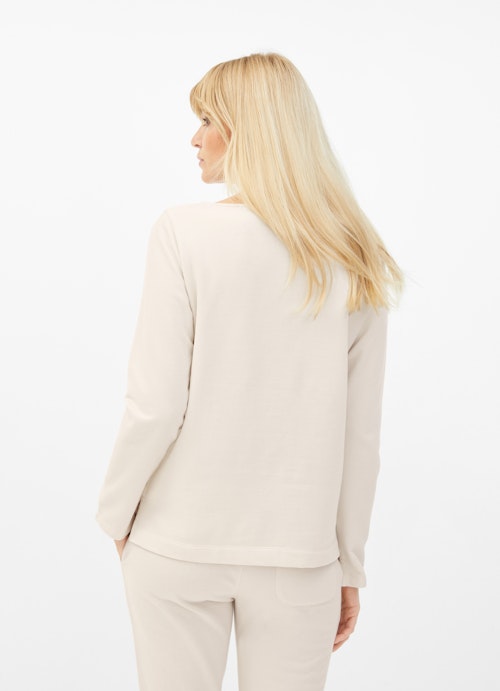 Coupe Slim Fit Sweat-shirts Pull-over en cachemire mélangé eggshell