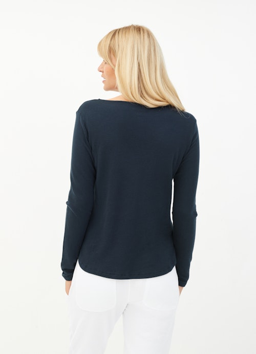 Slim Fit Sweatshirts Cashmix - Sweater navy