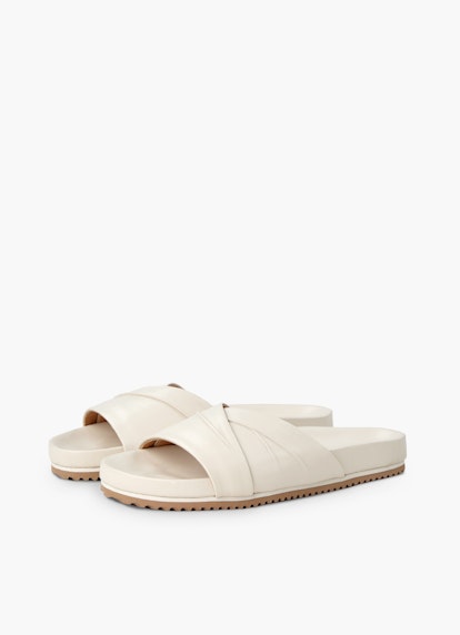 Regular Fit Shoes Slide - Mules eggshell