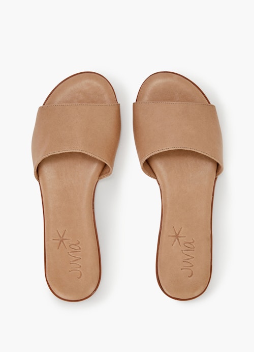 Regular Fit Schuhe Pantolette camel