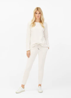Slim Fit Pants Slim Fit - Sweatpants eggshell