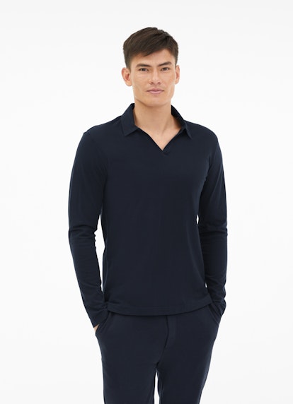 Regular Fit Long sleeve tops Polo Longsleeve night blue