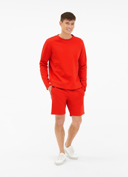 Regular Fit Pullover Sweatshirt cherry tomato