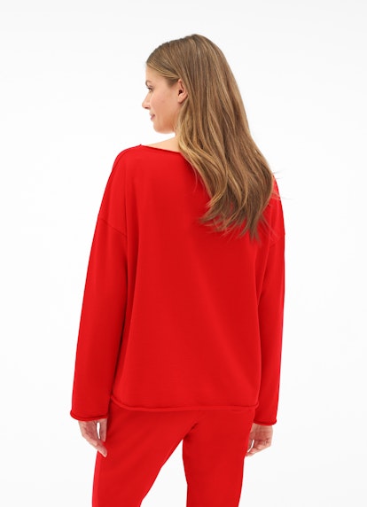 Coupe Casual Fit Sweat-shirts Sweat-shirt cherry tomato