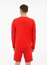 Regular Fit Pullover Sweatshirt cherry tomato