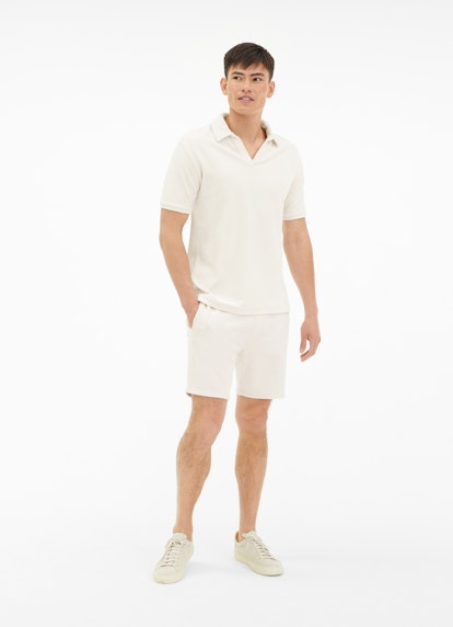 Regular Fit T-shirts Terry Cloth - Polo Shirt eggshell