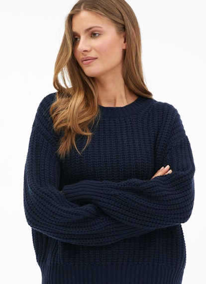 Coupe Regular Fit Maille Pull-over navy