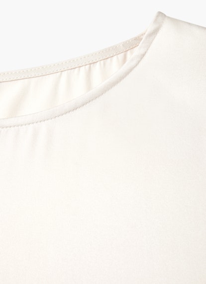 Boxy Fit Blusen Seiden-Satin - Shirt eggshell