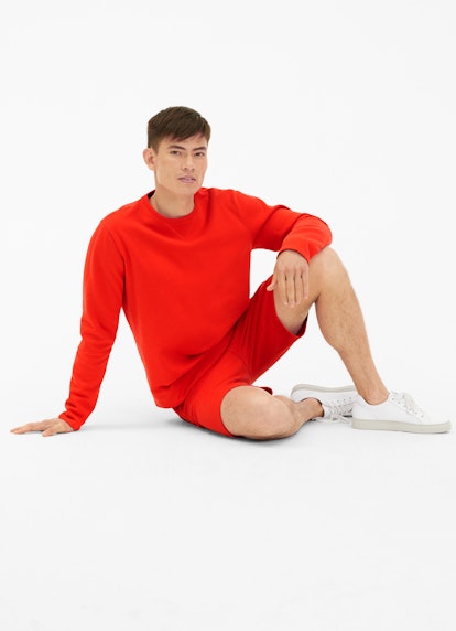 Regular Fit Sweaters Sweatshirt cherry tomato