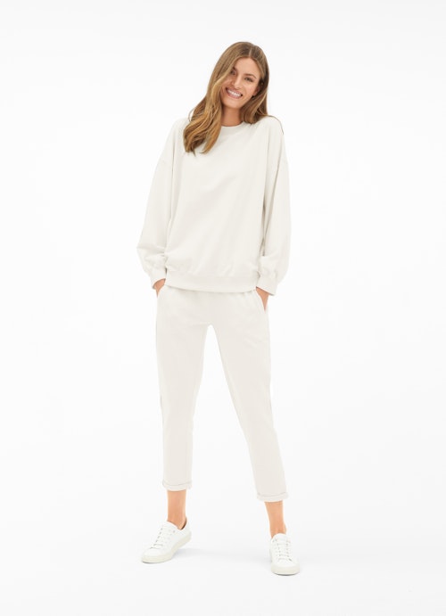 Oversized Fit Sweatshirts Sweatshirt mit Puffärmeln eggshell