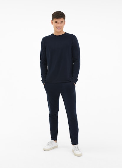 Slim Fit Pants Modal Jersey - Sweatpants night blue