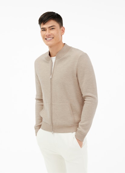 Coupe Casual Fit Maille Cardigan sand