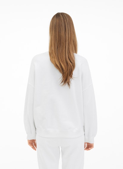 Basic Fit Sweatshirts Sweatshirt with Puffy Sleeves white