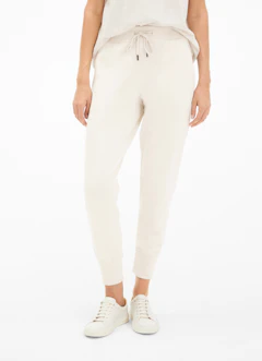 Coupe taille haute Pantalons Pantalon de jogging taille haute eggshell