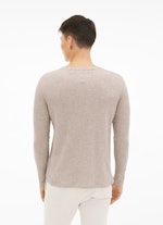 Coupe Regular Fit Pull-over Pull-over en cachemire mélangé sand