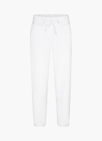 Coupe Regular Fit Pantalons Pantalon de jogging en tissu éponge white