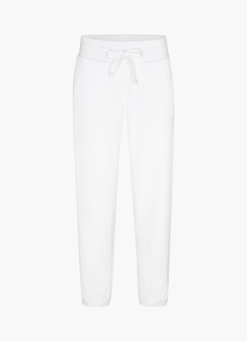 Coupe Regular Fit Pantalons Pantalon de jogging en tissu éponge white