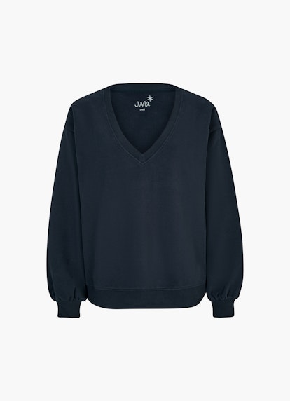 Coupe Casual Fit Sweat-shirts Pull-over à manches bouffantes navy