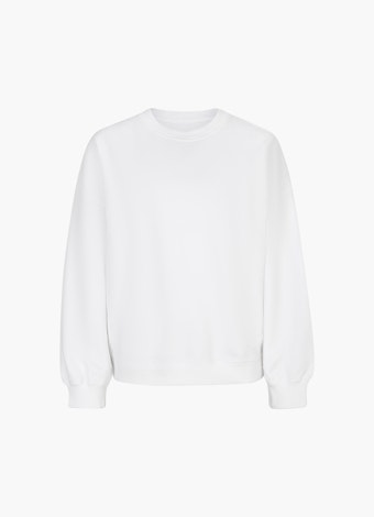 Oversized Fit Sweatshirts Sweatshirt with Puffy Sleeves white