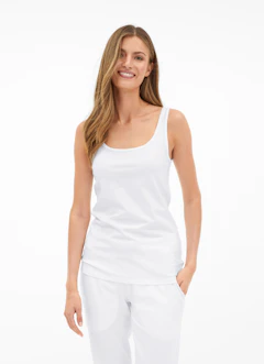 Slim Fit Tops Top white