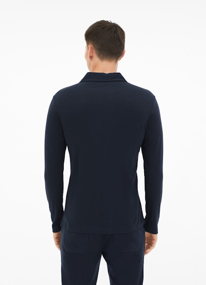 Regular Fit Longsleeves Polo - Longsleeve night blue