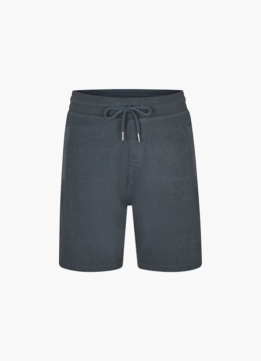 Slim Fit Bermudas Jersey Bouclé - Bermudas steel blue