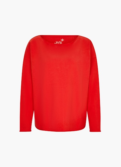 Casual Fit Sweatshirts Sweatshirt cherry tomato