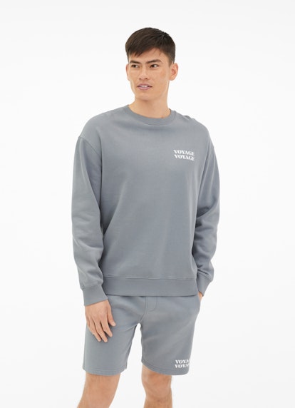 Coupe oversize Pull-over Sweat-shirt dusty blue