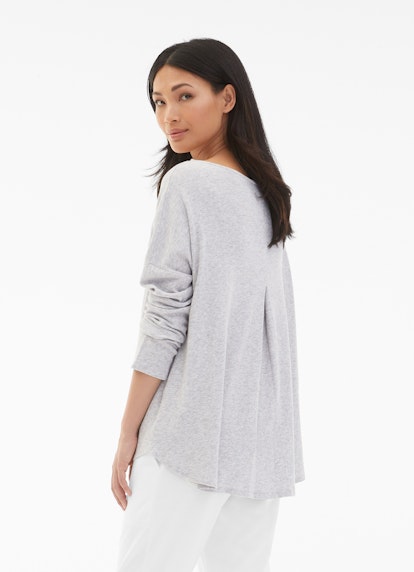 Coupe Loose Fit Sweat-shirts Pull-over en cachemire mélangé l.grey mel.