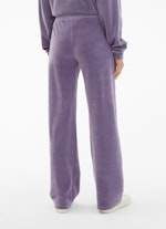 Coupe Wide Leg Fit Pantalons Pantalon de jogging en velours purple haze