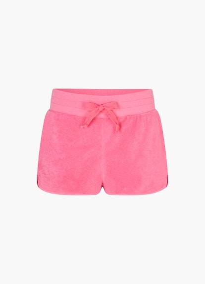 Coupe Regular Fit Short Short en tissu éponge hot pink