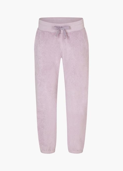 Coupe Regular Fit Pantalons Pantalon de jogging en tissu éponge lavender frost