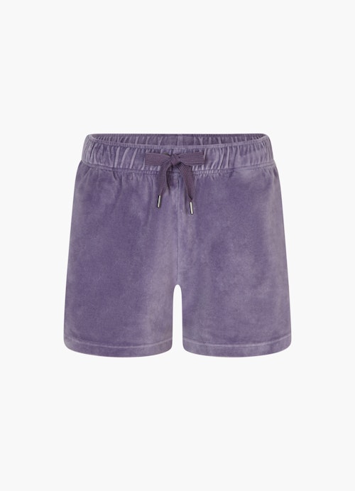 Casual Fit Shorts Samt - Shorts purple haze