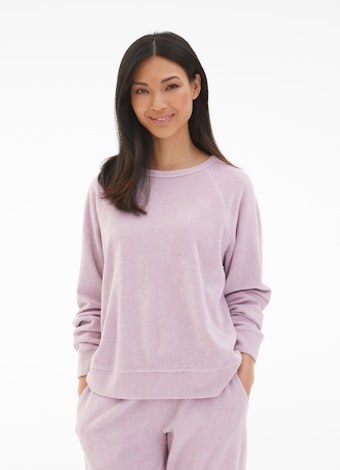 Coupe Regular Fit Sweat-shirts Pull-over en tissu éponge lavender frost