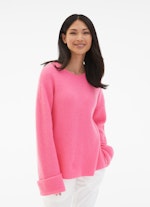 Coupe oversize Maille Pull-over hot pink