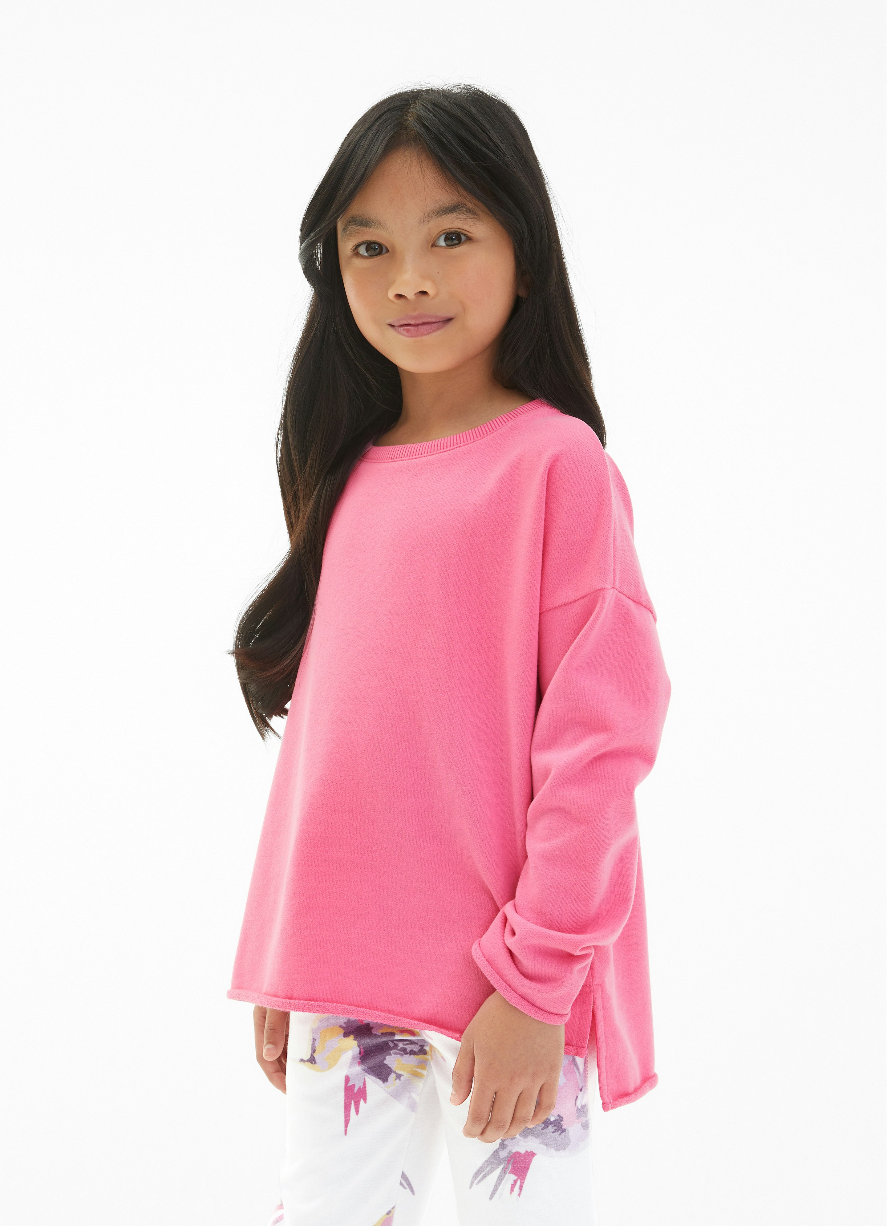 Bright sale pink sweatshirt